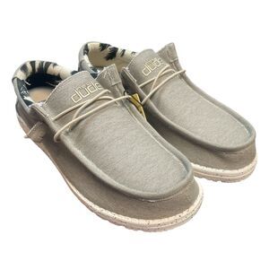 Hey Dude Men's Wally Stretch Light Weight Cork-Layered Insole Loafer - Beige